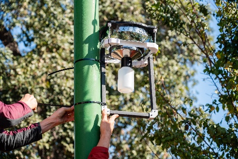 Instalación en la Escuela Ema Lobos