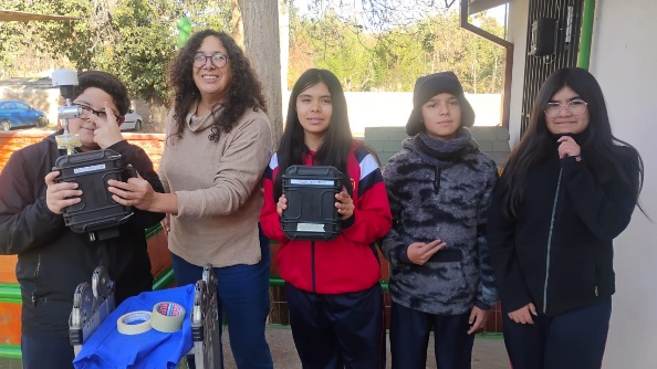 Participantes del proyecto en la Escuela Ema Lobos